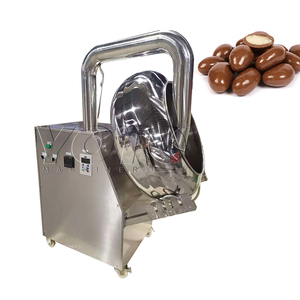 Snack Seasoning Coating <b>Pan</b> Machine <b>Small</b> Almond Chocolate Coating Machine - Product Image 3