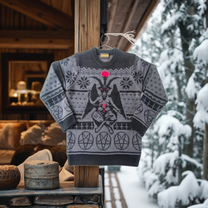 Pulls de <span class=keywords><strong>Noël</strong></span> moches d'hiver personnalisés, <span class=keywords><strong>pull</strong></span> en tricot de grande taille avec col en O et décoration à motifs - Product Image 2