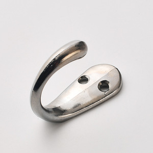Single Metal <b>Wall</b> <b>Hook</b> Silver Rust Resistant Coat <b>Hook</b> For Home Use - Product Image 3