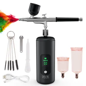 Time-saving Professional Portable Whitening Beauty Salon Moisturizing Makeup Airbrush Set Cake Air Brush Kit