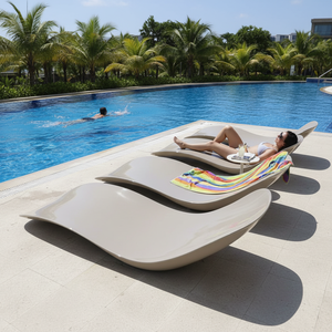 Tumbona Moderna de Lujo de Fibra de Vidrio para Exteriores, Silla Reclinable de Patio, Silla de Playa de Alta Gama para Uso en Hoteles y Patios - Product Image 4