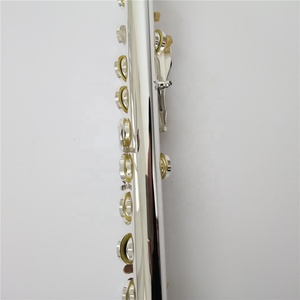Flûte plaquée en <span class=keywords><strong>argent</strong></span> meigai, boîtier de rangement, OEM, 16 trous scellés, bon étui - Product Image 3