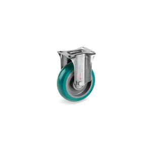 Ruedas de poliuretano TELLURE ROTA - 625224 TR Roll' con perfil redondo ergonómico, Centro de poliamida 6, soporte fijo tipo NLX-wh - Product Image 1