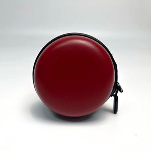 Étui pour écouteurs en EVA imperméable rond avec logo personnalisé, pochette de rangement à fermeture éclair antichoc pour écouteurs et petits gadgets - Product Image 5