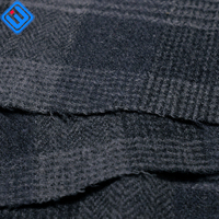 Tissu gris à carreaux Wenhan MT-4 340GSM à haute teneur en laine |   Style britannique pour la rembourrage de sièges auto haut de gamme |   Approvisionnement d'usine