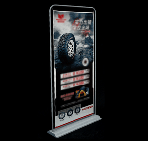 โฆษณากลางแจ้งโปรโมชั่น Windproof ฉีดน้ำฐานประตูรูปร่างยืนแบนเนอร์ที่กำหนดเองพร้อมขาตั้ง - Product Image 2