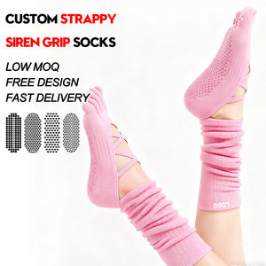 ज़ोनकी उच्च गुणवत्ता वाले कस्टम नंगे एंटी-स्लिप जिम फिटनेस मोजे की फिटनेस मोजे, कस्टम गुलाबी योग महिलाओं की कठोर सीरेन पकड़ मोजे - Product Image 1
