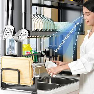 <span class=keywords><strong>Escurridor</strong></span> <span class=keywords><strong>de</strong></span> <span class=keywords><strong>platos</strong></span> para el fregadero, <span class=keywords><strong>escurridor</strong></span> <span class=keywords><strong>de</strong></span> vajilla <span class=keywords><strong>de</strong></span> 2 niveles con puertas <span class=keywords><strong>de</strong></span> armario a prueba <span class=keywords><strong>de</strong></span> polvo - Product Image 5