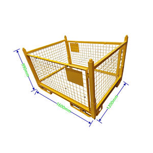 Q235 Matériau Boîte à Palettes Pliable de Haute Qualité <span class=keywords><strong>Cage</strong></span> de Stockage - Product Image 1