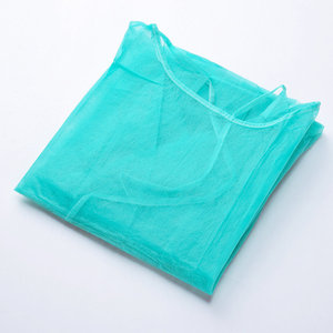 Vente en gros personnalisé jetable à manches longues robe d'isolation respirant imperméable <span class=keywords><strong>PP</strong></span> + PE certifié ISO pour les adultes - Product Image 6
