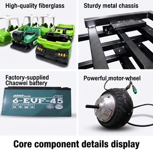 <span class=keywords><strong>Train</strong></span> électrique sans rail en fibre de verre pour enfants, équipement de divertissement extérieur commercial pour centres commerciaux, à vendre - Product Image 4