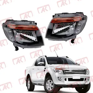 Faro delantero Negro estilo OEM para Ford Ranger PX1 T6 2012 2013 2014 2015 XL XLT Wildtrak