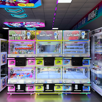 Оптовая продажа: Металлический игровой автомат-кран для 4 игроков, мини-аркада, детские игрушки-краны на заказ, красочные, для парков, подарок, гарантия 1 год