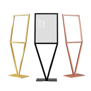 Support de sol en V pour affiches, cadre en aluminium inclinable à clipser, support de signalisation pour magasin, hall d'hôtel, salon professionnel - Product Image 5