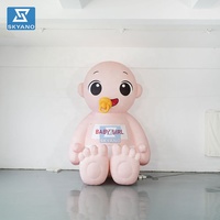 Modèle de poupée gonflable géante personnalisée pour la promotion de la marque ou la décoration publicitaire de fêtes pour mères et bébés