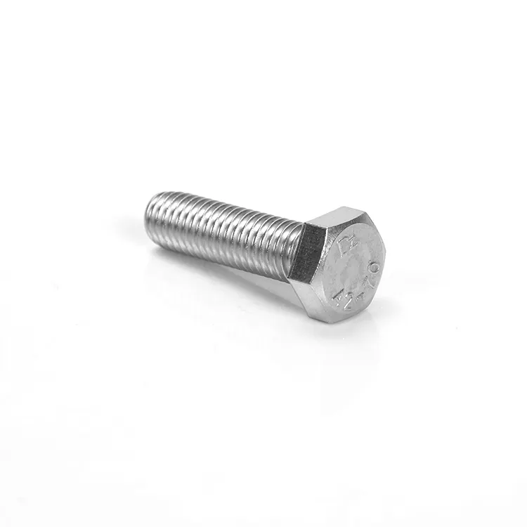 Hex Bolt vít Nhà Máy Giá tùy chỉnh bán buôn cường độ cao Metric M6 M7 M8 M10 M16 M18 M20 304 316 thép không gỉ Hex bu lông