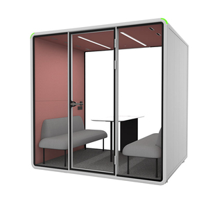 Cabine de bureau moderne insonorisée avec éclairage LED pour immeubles de bureaux - Product Image 4