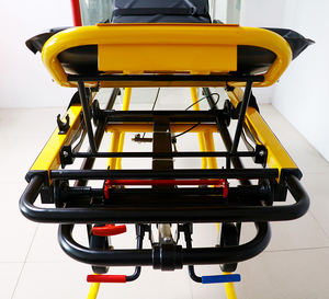 Robuuste Opvouwbare In Hoogte Verstelbare Aluminium Patiënt Transfer <span class=keywords><strong>Trolley</strong></span> Voor EHBO Medische Ambulance Brancard - Product Image 4