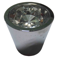 Gagang Pintu Kristal Kuningan Antik Berkualitas Tinggi Grosir, Berbahan Zinc Alloy dengan Hiasan Rhinestone, Gaya Vintage Nordik