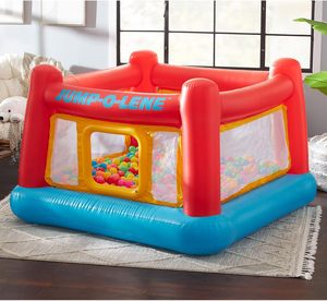MAKE WAVES ELI-F058 <b>Inflatable</b> Bounce <b>House</b>-Foldable Lightweight PVC Material 68.5x68.5x44 Inches All Seasons for Kids Home - Product Image 5