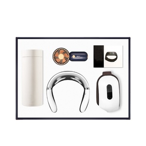5-in-1 Portable Electric Kettle Fan Neck Eye Massager Smart Bracelet Handmade Custom Logo Promotional Gift for Husband Birthday