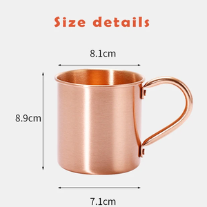 Venta al por mayor clásica superior <span class=keywords><strong>de</strong></span> una sola pared 450mL 100% taza <span class=keywords><strong>de</strong></span> cobre <span class=keywords><strong>mula</strong></span> <span class=keywords><strong>de</strong></span> Moscú con mango <span class=keywords><strong>de</strong></span> cobre sólido - Product Image 3
