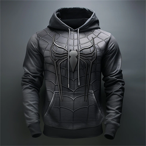 Fitspi Araignée Sweats Hommes 3d Araignée Imprimer Automne Cosplay Motif Surdimensionné À Capuche Hip Hop Tendance Harajuku Streetwear - Product Image 3