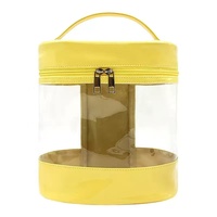 Sac de rangement cosmétique en PVC coloré à lettres, résistant à l'eau, avec poignée souple, ouverture supérieure à fermeture éclair, grand format, design tendance Lider