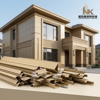 Tube carré en aluminium, revêtement en zinc, durable, ignifuge, pour plafond, décoration murale extérieure/intérieure dans les hôtels, les hôpitaux, les gymnases