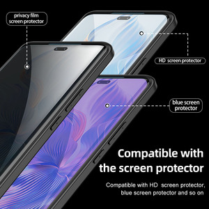 Coque en cristal transparent pour Honor 80 <span class=keywords><strong>70</strong></span> 60 Pro, coque Anti-jaune en caoutchouc Gel Edge, couverture arrière dure pour <span class=keywords><strong>Huawei</strong></span> P60 P50 Pro Mate 40 - Product Image 6