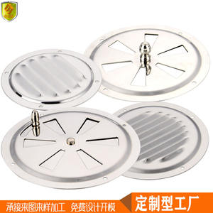 Stainless Steel Square Air Exchange Exhaust Vents Marine <b>Ventilation</b> Windows Louvers Heat Dissipation Outlets & Registers - Product Image 5