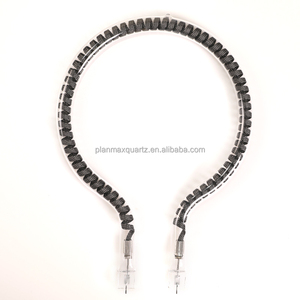 Grand diamètre extérieur rond oméga verre <span class=keywords><strong>quartz</strong></span> lampe chauffante élément chauffant en fibre de carbone pour chauffage d'ambiance - Product Image 5