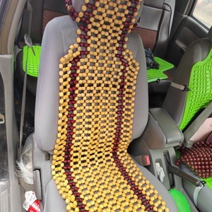 Coussin de siège de voiture en bois perlé, universel, respirant, housse de siège d'été pour voitures, utilisation quatre saisons - Product Image 1
