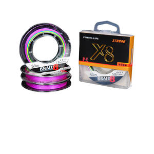 Ligne de pêche tressée Strong X8 Braid 50m 1.2mm PE haute résistance pour la pêche en eau profonde - Product Image 1