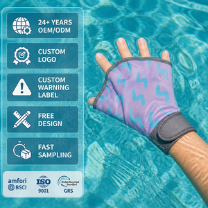 Guantes de Natación de Neopreno con Dedos Descubiertos para Fitness Acuático, Resistencia y <span class=keywords><strong>Entrenamiento</strong></span> en Piscina - Product Image 1