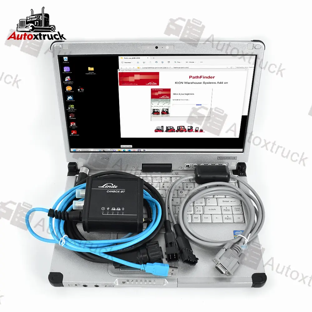 Ordinateur portable CFC2 pour Linde BT 3903605141 Pathfinder LSG LINDE chariot élévateur camion électrique outil de Diagnostic Linde BT câble de Diagnostic