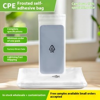 Sacs en plastique CPE mats autocollants, sacs en polyéthylène CPE givrés anti-rayures pour l'emballage d'accessoires électroniques/téléphoniques