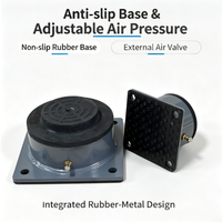 Support d'isolation des vibrations à coussin d'air en caoutchouc néoprène et acier au carbone basse fréquence série LIVA SA pour instruments de précision