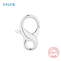 VFOOK Fermoir Mousqueton Spécial pour Bijoux, Fabrication de Bijoux, Usine ODM, Vente en Gros, Fermoir en Argent Sterling 925 pour Tous Types de Bijoux