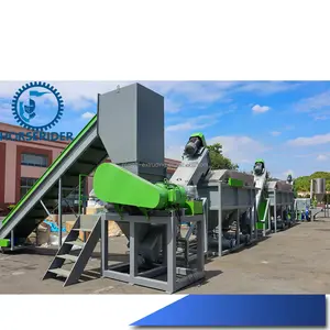 plastic pe pp washing recycling line / hdpe ldpe bottle washing plant / waste recycling machinery