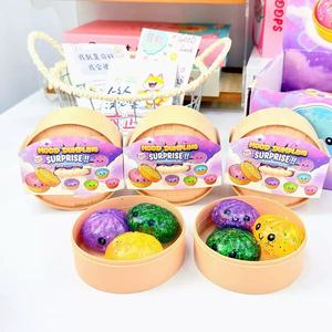 Juguetes Antiestrés de Dumplings con Purpurina, 12 Unidades por Caja, Mini Dumplings Blandos, Juguetes de Malta Misteriosos para Halloween, Alivio del Estrés - Product Image 3