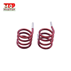 Spring inductance power supply coil common mode flat coils