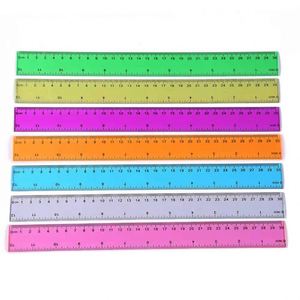 Creative Transparent Purple Blue Green Yellow Straight <b>Ruler</b> Set 20Cm <b>30Cm</b> Plastic <b>Rulers</b> for School Children - Product Image 5