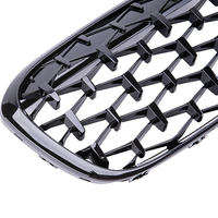 Rejilla Delantera de Doble Listón Negro Diamante ABS de Ajuste Perfecto para BMW X1 F48 F49 2016-2019 |   Reemplazo de Rejilla de Radiador de Ajuste Directo