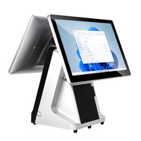 15,6-дюймовая POS-система на Windows с терминалом и кассовым аппаратом, моноблочная POS-система для розничных магазинов