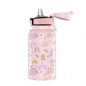 Botellas Infantiles Personalizadas de 350 ml con Diseño de Animales Marinos, Impresión 3D, Recubrimiento en Polvo, Doble Pared, Antiderrames y Portátiles - Product Image 5