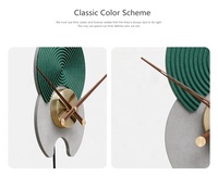 Horloge murale artisanale TEBOYTY pour la vente en gros, horloge à quartz nordique moderne avec décoration en anneau métallique pour l'Inde, horloges personnalisées DIY