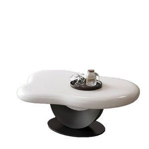Irregular Cloud Shaped Coffee <b>Table</b> <b>Resin</b> <b>Top</b> Modern Living Room Decorative Furniture Small Apartment Use - Product Image 5