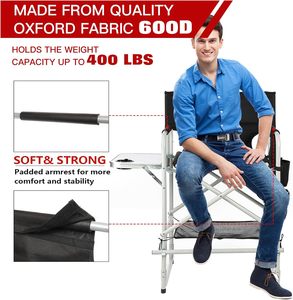 Nouvelle chaise d'artiste de maquillage pliable en métal portable bon marché, tabouret de bar de chaise de directeur pour le voyage, <span class=keywords><strong>salon</strong></span> de beauté, pliable léger - Product Image 4