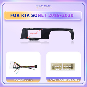 Khung lắp đặt đầu DVD ô tô 9 inch giá xuất xưởng dành cho KIA SONET 2019-2022 màu đen, phụ kiện sửa chữa ô tô, tấm chắn - Product Image 5